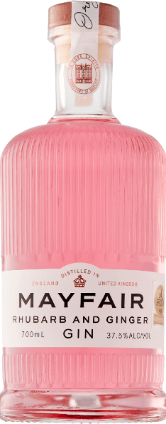 rhubarb and ginger flavoured gin mayfair gin